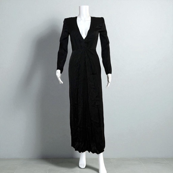 The Kooples Dot Jacquard Empire Waist Maxi Dress XS NWT - Picture 6 of 6